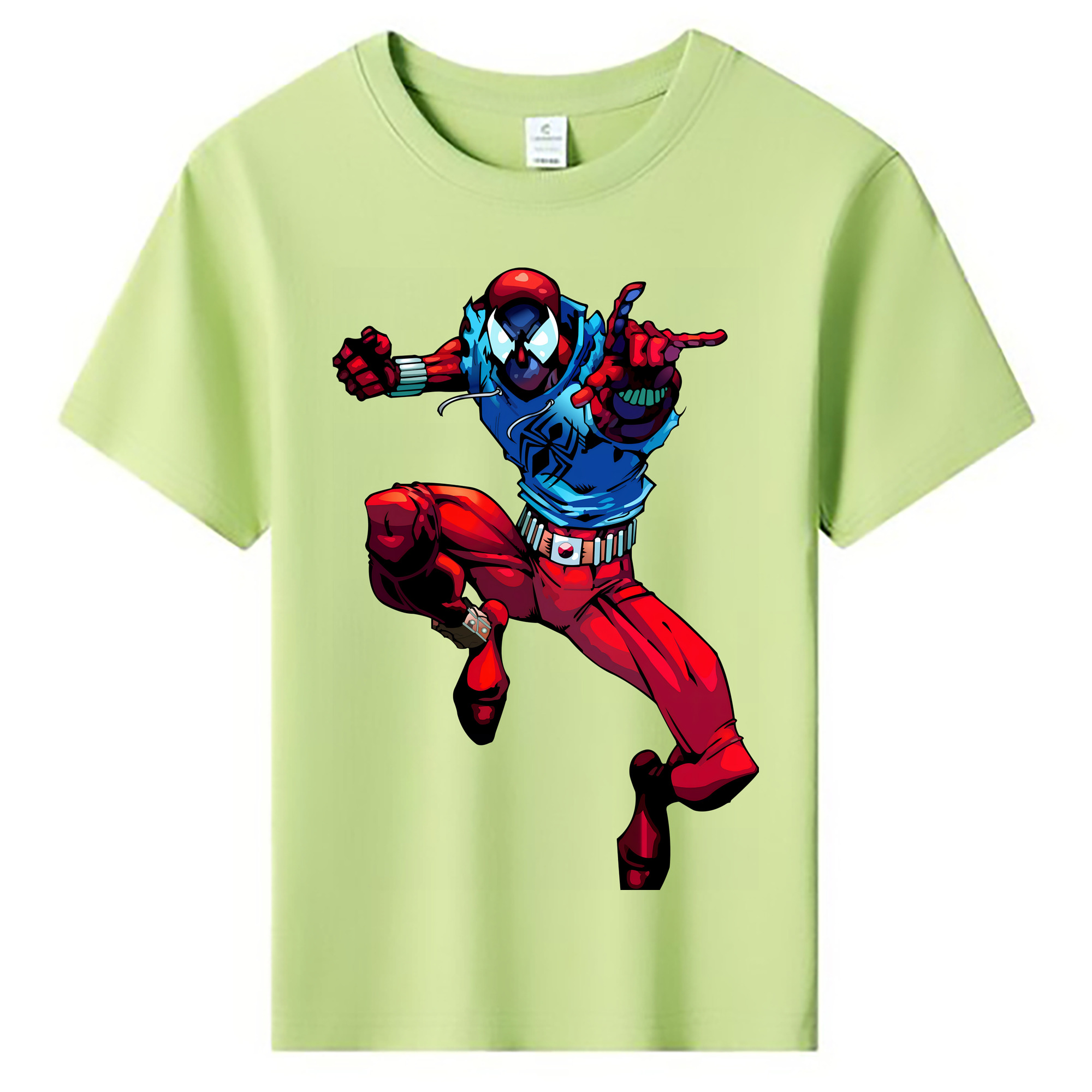 （画像用） Spider Man スパイダーマン 綿100％キッズTシャツ（フロントプリント）